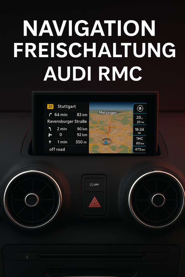 🧭 Navigations-Freischaltung – Audi RMC-System (A6, A7, Q1, Q3)
